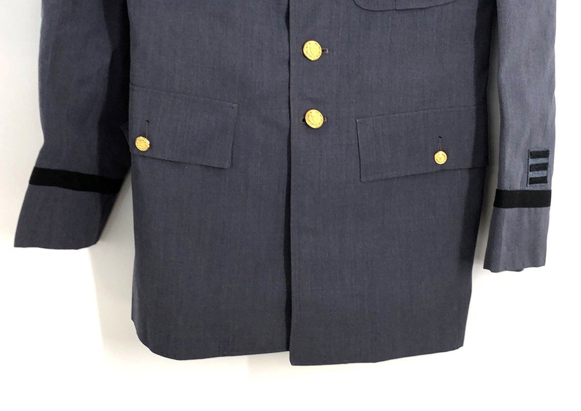 Vintage 80s Thorngate JROTC Lyman Ward Military Academy Dress Coat Sz 38L