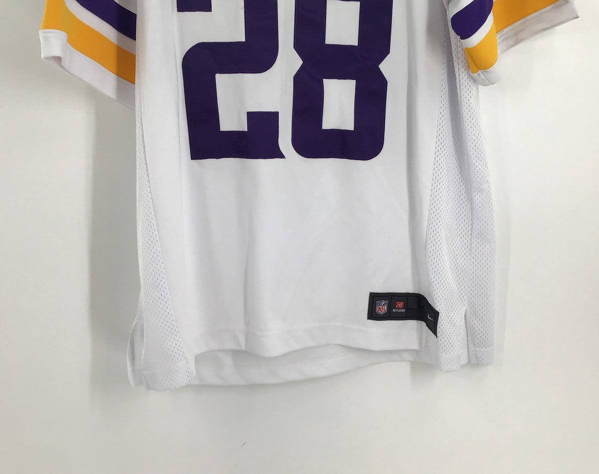 Nike Men&#39;s White Minnesota Vikings Adrian Peterson #28 NFL Jersey - Size Large