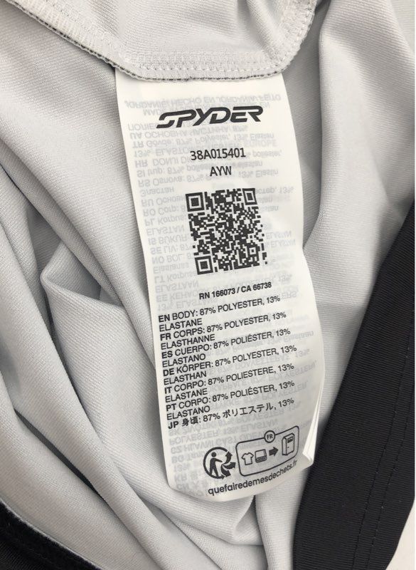 Spyder Men's Podium 1/2 Zip Pullover Gray Black Colorblock NWT Size M