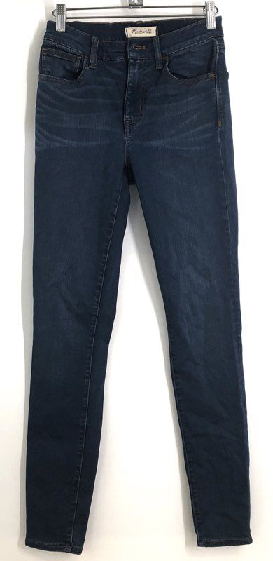 Madewell Women's Roadtripper Skinny Jeans Dark Blue High Rise Stretch Sz 25