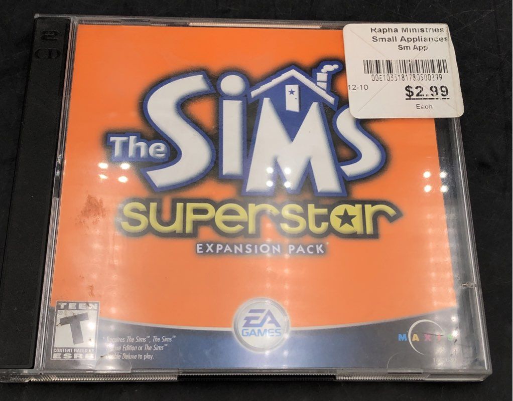 The Sims Deluxe Edition Superstar Vacation 6 PC CD-ROM Game Lot