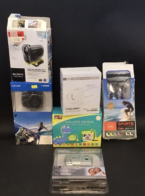 Vivitar, VuPoint, Sony Digital Camera And Camcorder Mixed Lot