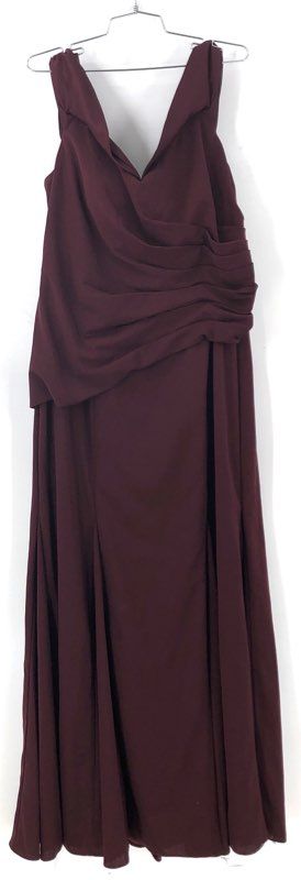 NWT Oleg Cassini Women's Wine Maxi Dress - Size 18W