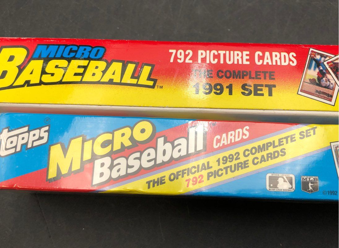 Lot Of Topps Micro Baseball MLB Cards. Medium Box, Unsorted