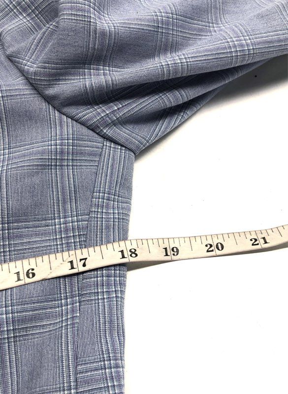 Egara Men's Blue Plaid Skinny Fit Stretch Blazer Sport Coat Jacket Sz 34R NWT