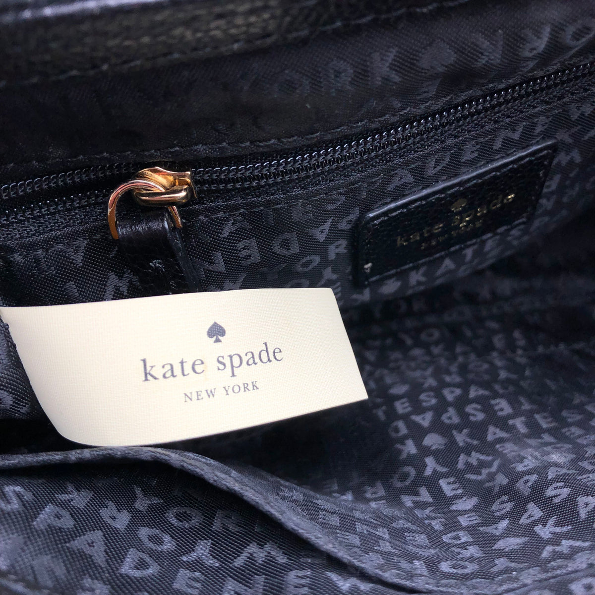 Kate Spade Black Leather Millie Bow Crossbody Bag Gold Hardware COA