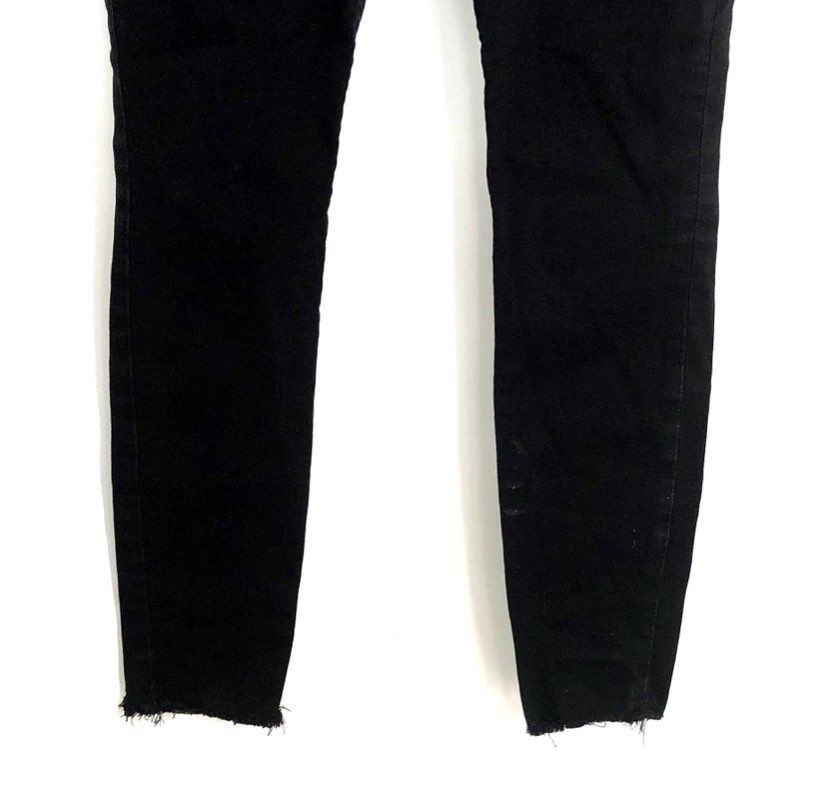 Joe's Jeans Women's The Charlie Flawless High Rise Skinny Black Raw Hem Sz 28