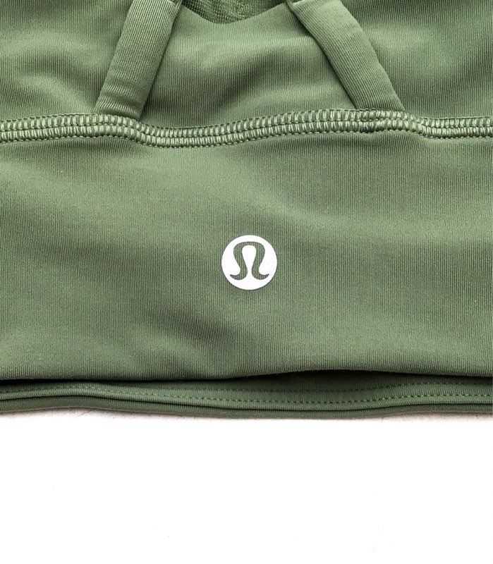 Lululemon Women&#39;s Gray Green Activewear Sports Bra - Size 6 Lot Of 2