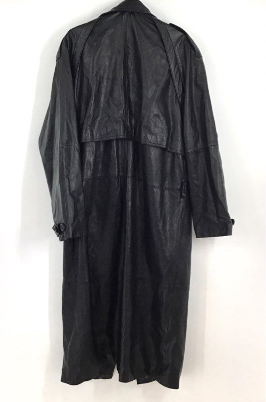 Wilsons Leather Women&#39;s Black Trench Coat - Size Large