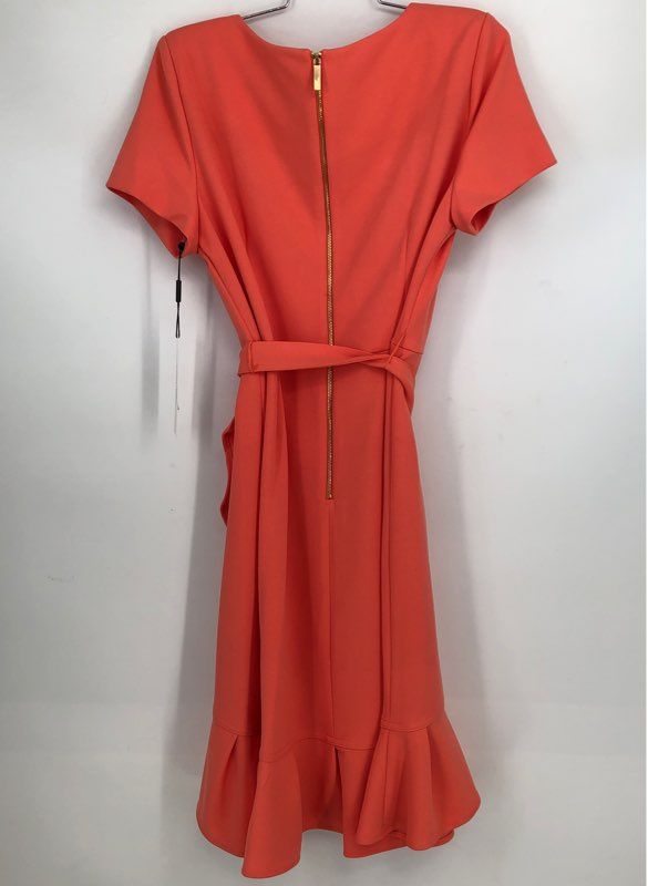 NWT Calvin Klein Women&#39;s Orange A-Line Dress - Size 12