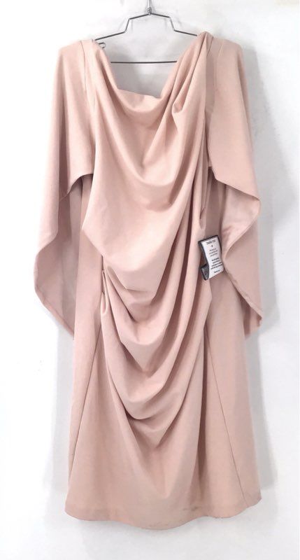Vintage NWT Betsy & Adam Women's Blush Sheath Dress - Size 20W
