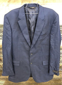 NWT Y2K 2000s Jos. A. Bank Men's Navy Blue Blazer - Size 44X Long