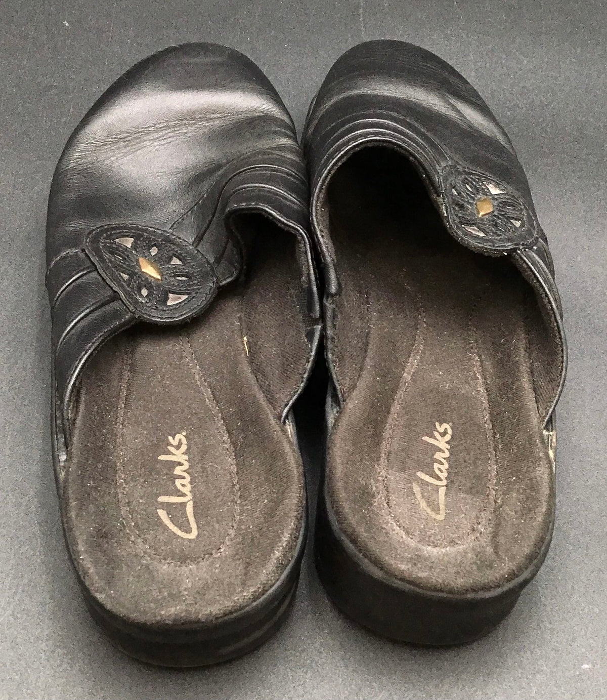 Clarks Women&#39;s Black Casual Clogs - Size 7M