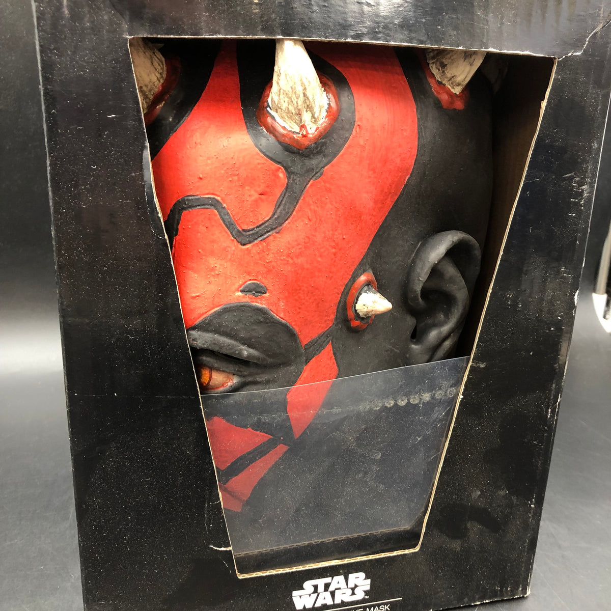 Disney Star Wars The Phantom Menace Deluxe Darth Maul Overhead Mask with Box