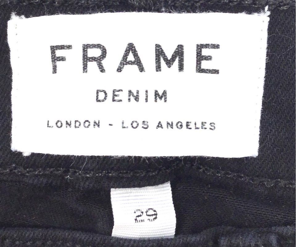 Frame Women's Le Skinny de Jeanne Black Skinny Denim Jeans Sz 29