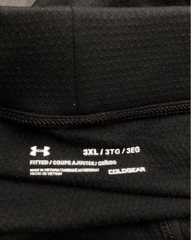 NWT Under Armour Men's Black Compression Leggings - Size 3XL