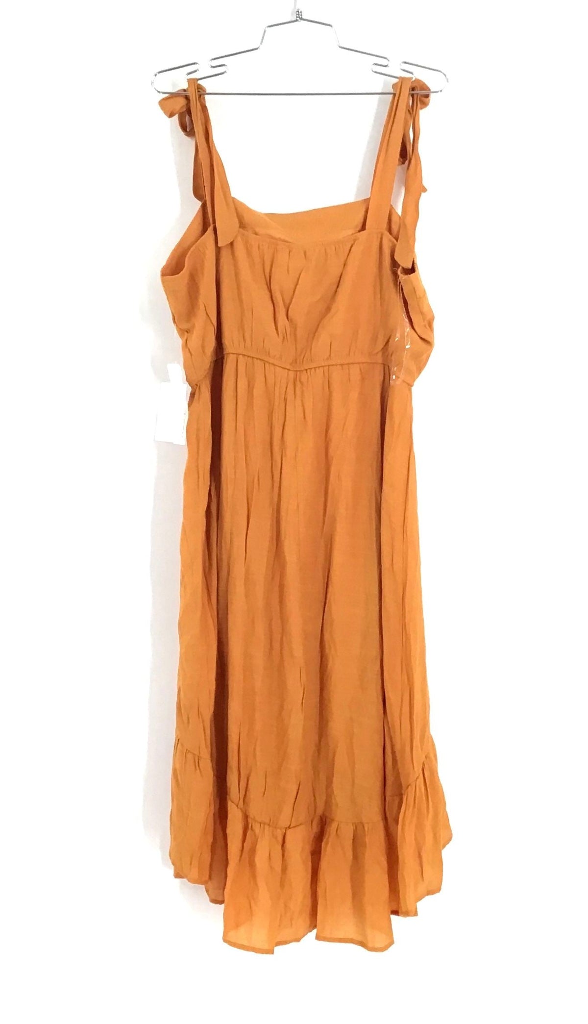 NWT Luxology Women&#39;s Orange Hi-Low A-Line Dress - Size L