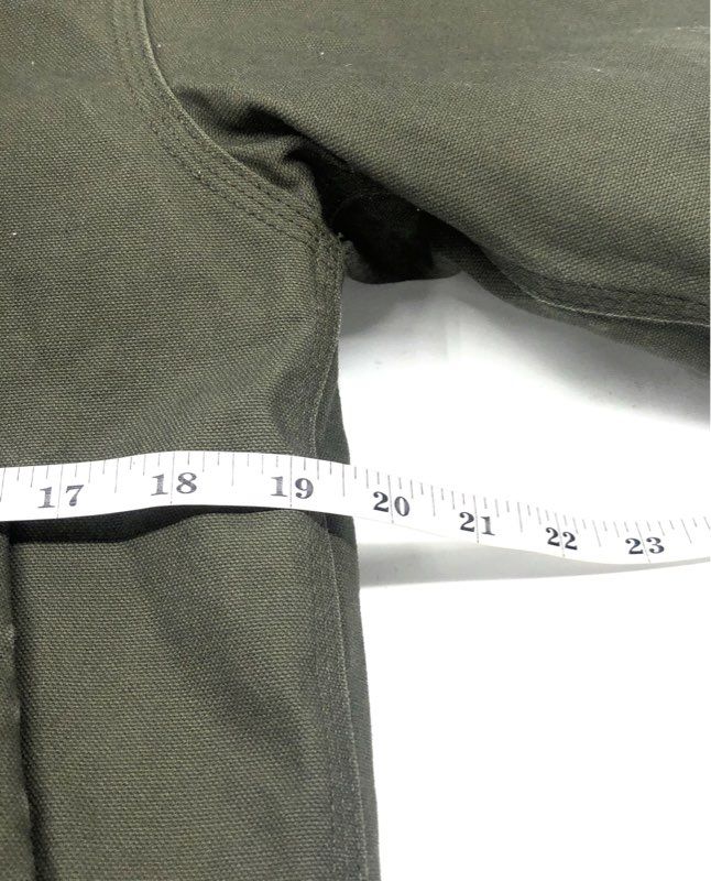 Carhartt Kids' Green Hooded Canvas Quilted Lined Active Jacket Size M 10-12