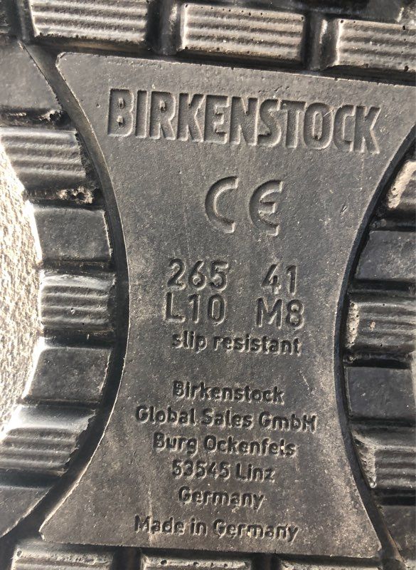 Birkenstock Super Birki Black Slip Resistant Clogs Mules Size L10 M8
