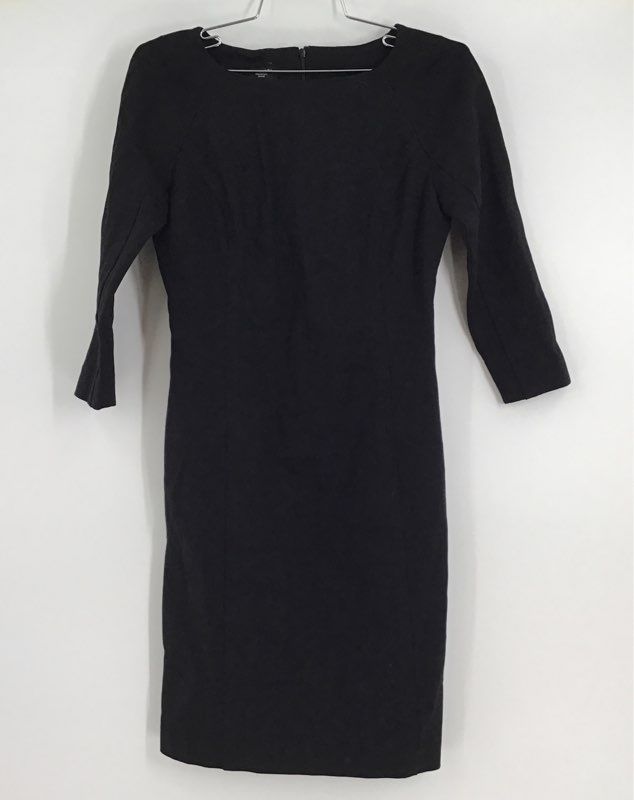 NWT Talbots Women&#39;s Black 3/4 Sleeve Back Zip Sheath Dress - Size 2P