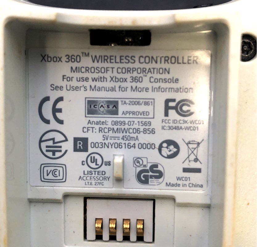 Lot of 2 Microsoft Xbox 360 Wireless Controllers OEM Official