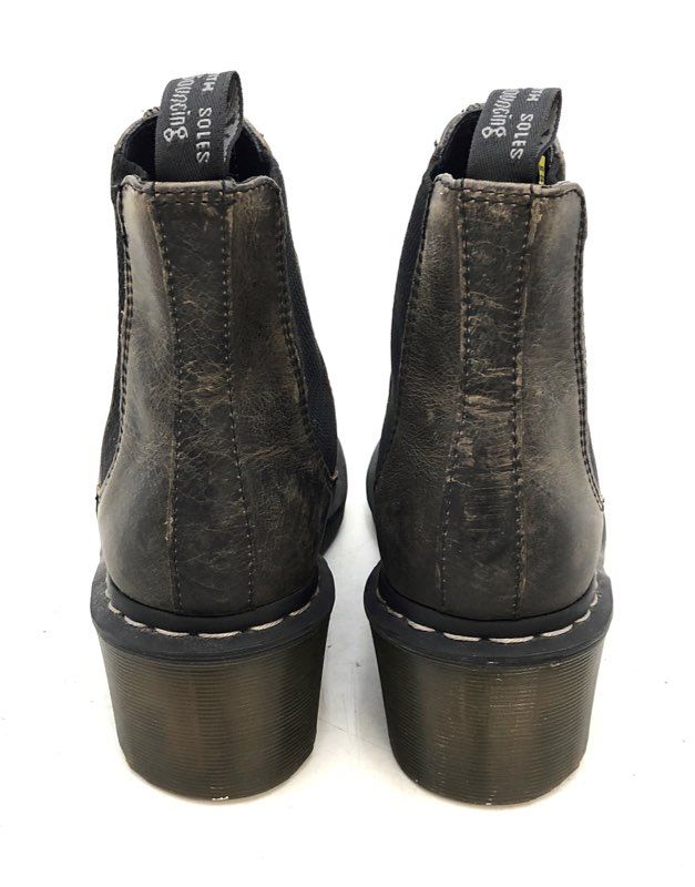 Dr. Martens Cadence Distressed Brown Heeled Chelsea Boots Women's Size 7