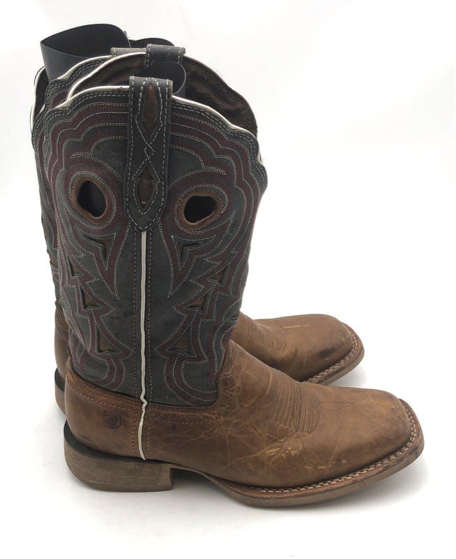 Durango Rebel Pro Golden Brown Periwinkle Western Boots Women's Size 9