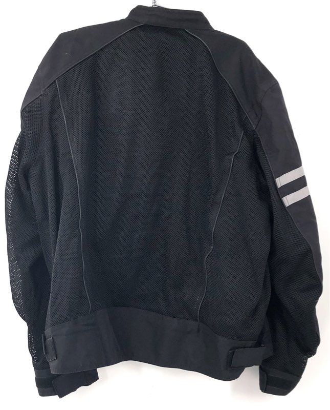 Black Brand Men's Black Biker Jacket - Size 3XL