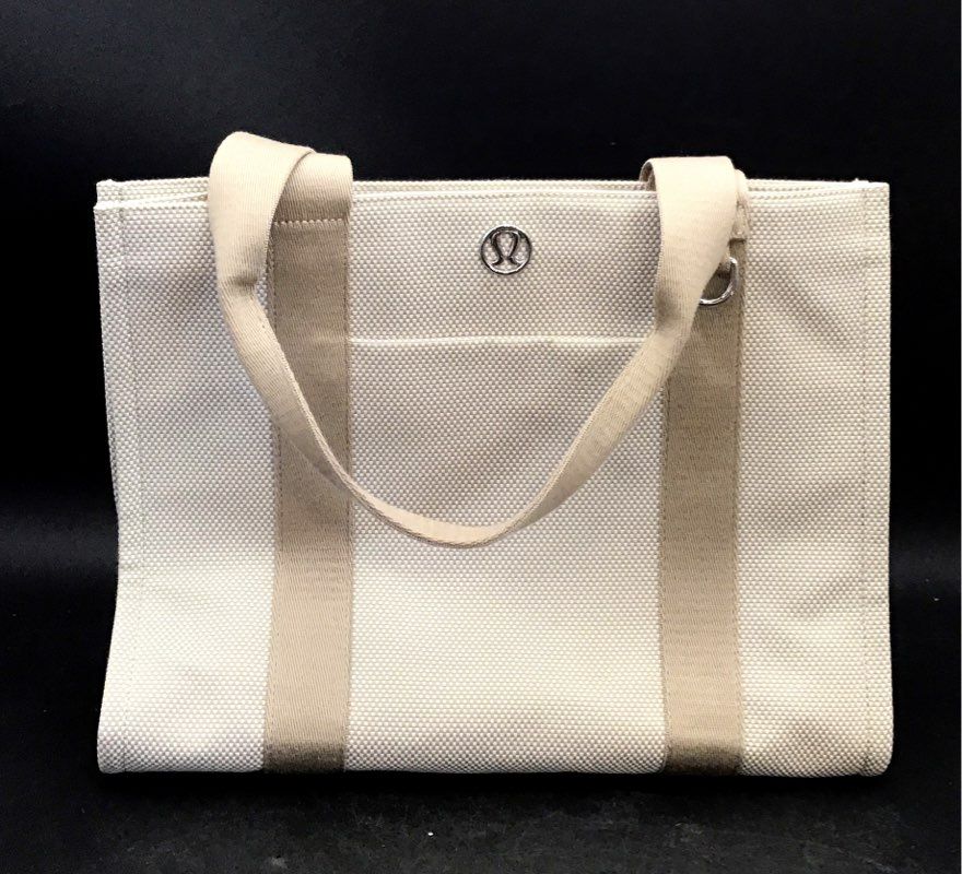 Lululemon White Beige Tote Bag