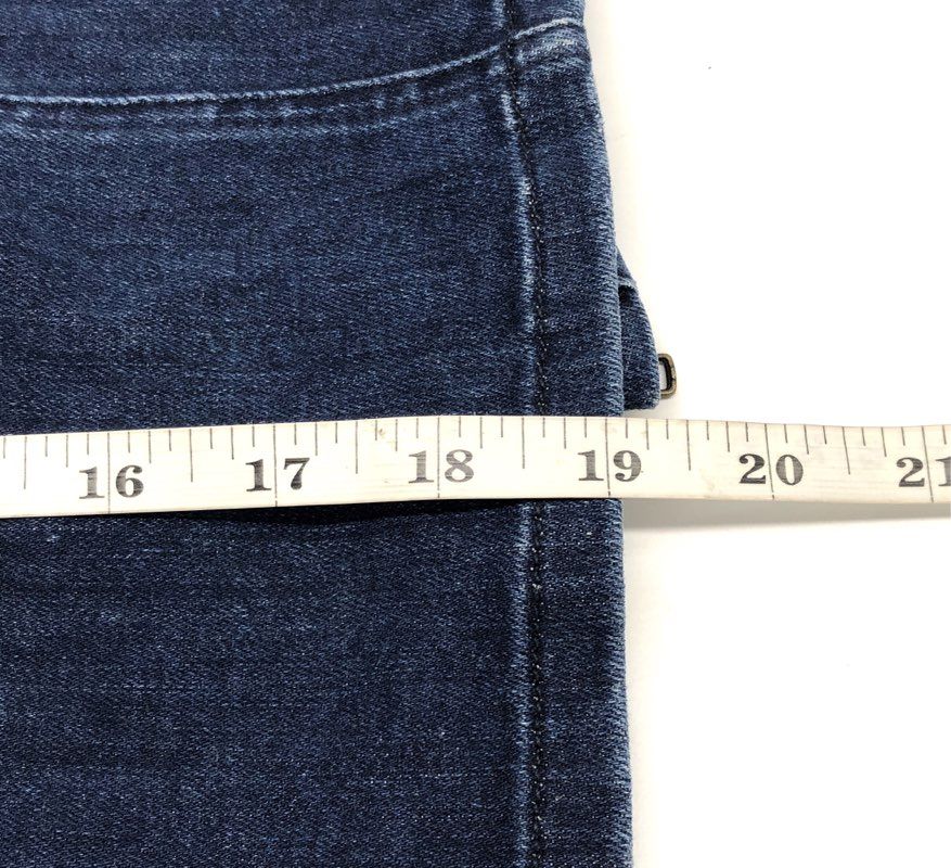 Current/Elliott Women's Dark Blue Mixed Denim Front Zip Skirt NWT Sz 0