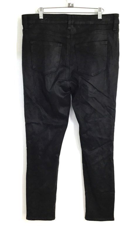 Paige Women's Margot Ankle High Rise Skinny Jeans Black Stretch Size 33