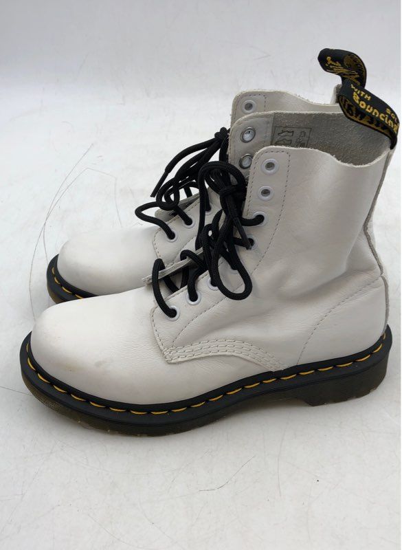 Dr. Martens Women&#39;s Pascal 1460 White Combat Boots - Size 6