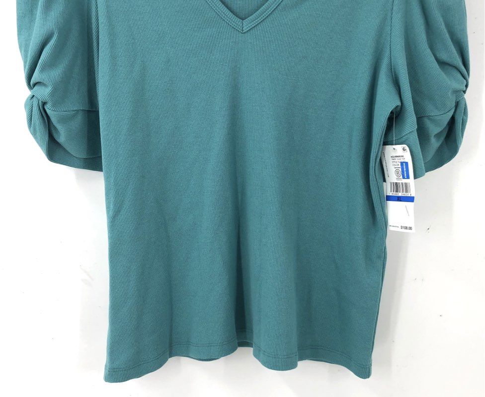NWT Karen Kane Women's Aquamarine Blue Blouse - Size XL