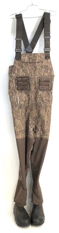 Drake Men's EQWADER Wading System Waders Mossy Oak Bottomland Camo Size 9