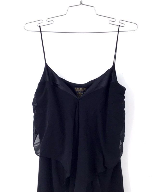 NWT Georgiou Women's Black A-Line Dress - Size 10