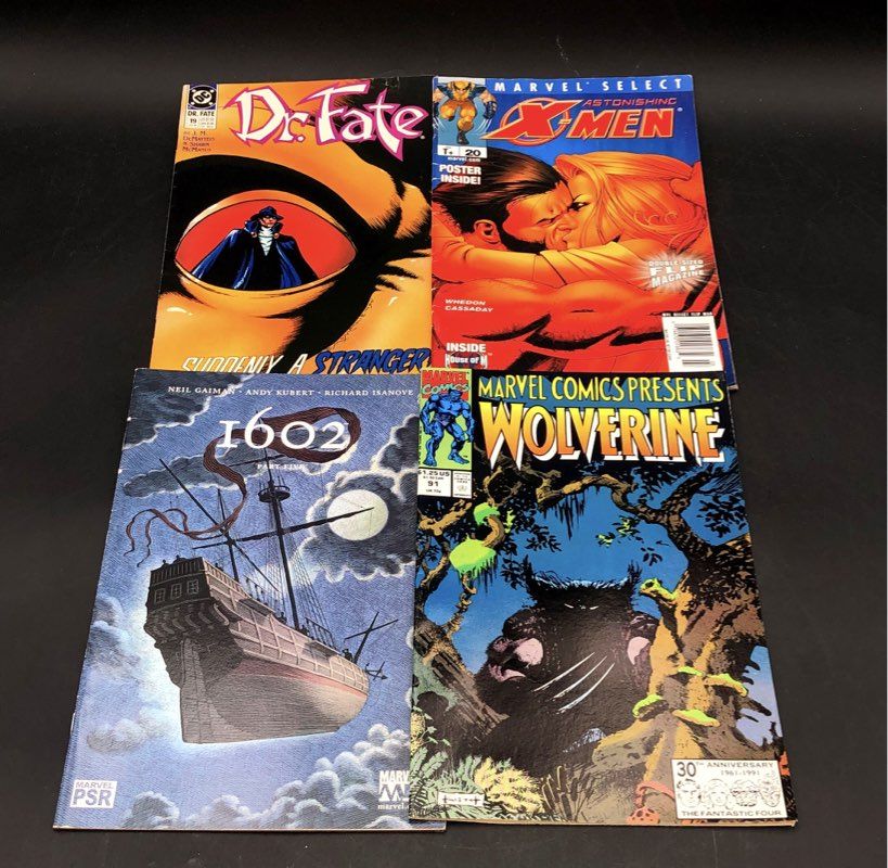 Spider-Man Batman X-Men 15 Comic Book Lot Marvel DC Comics Mixed Era 90s+