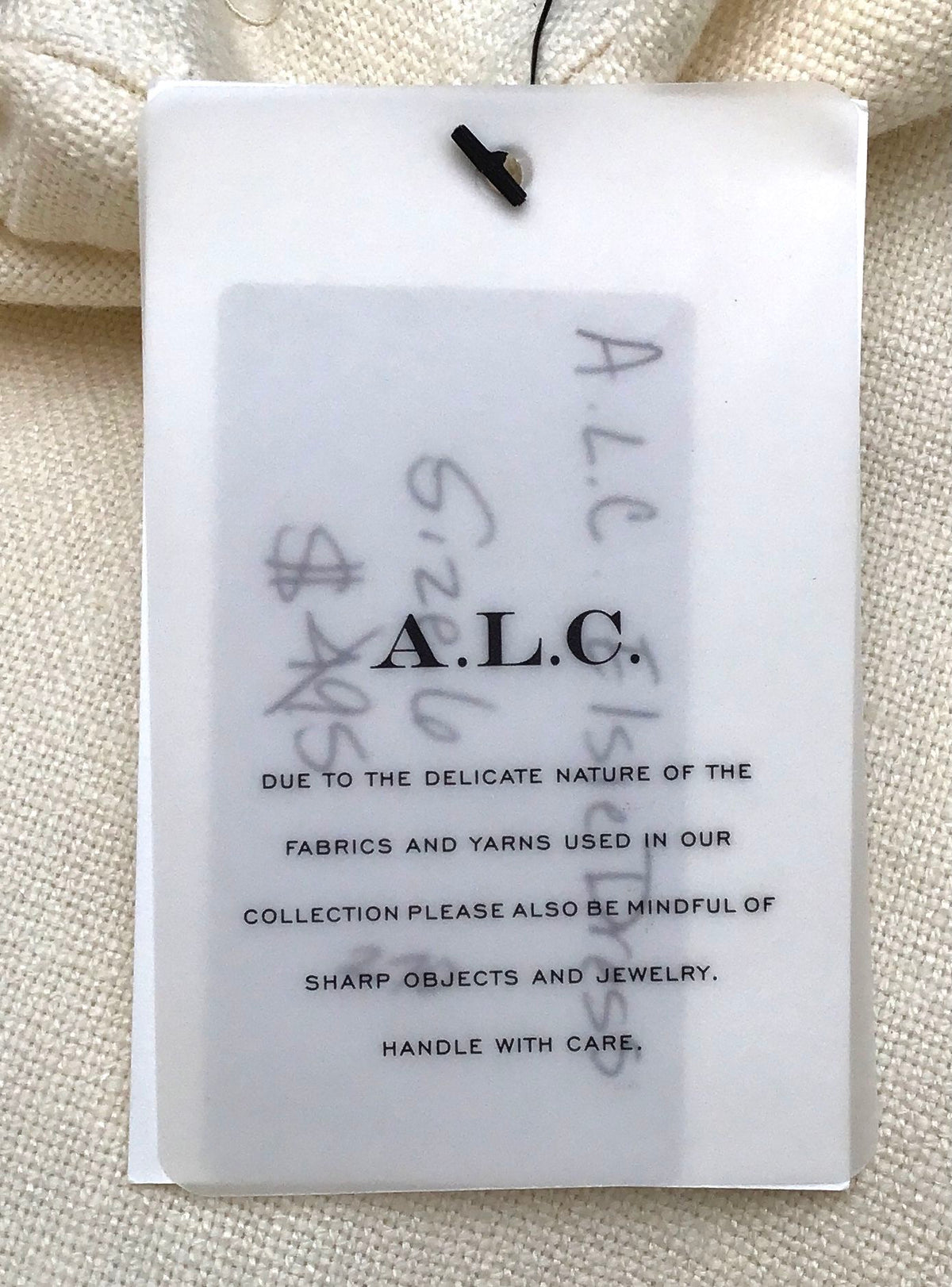 NWT A.L.C. Women's White Strapless Mini Dress - Size 6