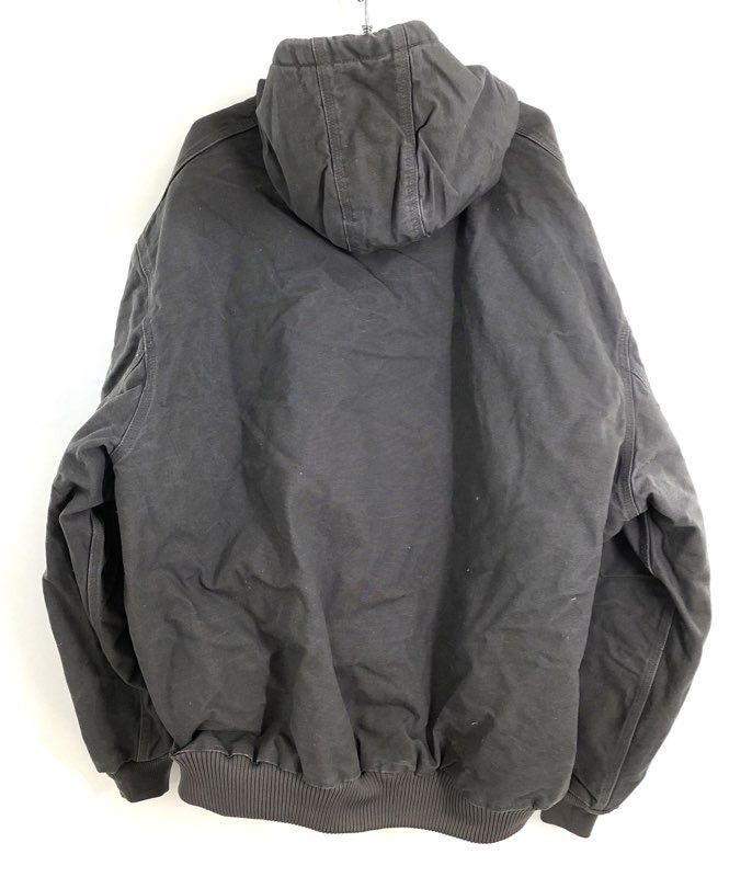 Carhartt Men's J140 Duck Active Jacket Gravel Gray Quilt Lined USA Made 4XL Tall