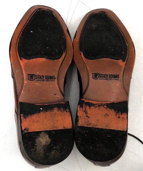 Stacy Adams Tinsley 25314 Cognac Blue Wingtip Oxford Dress Shoes Size 9.5
