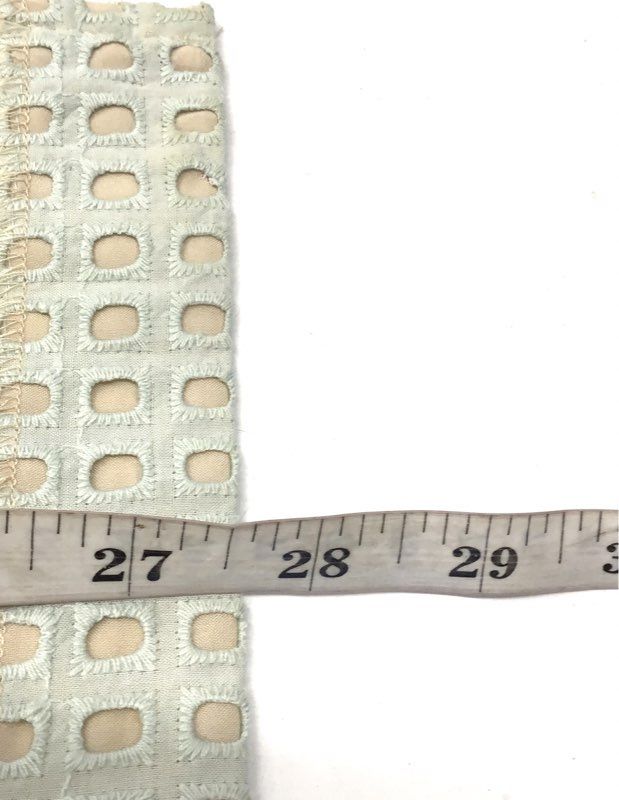 Ann Taylor Women's Light Blue Geometric Eyelet Pencil Skirt Sz 18T