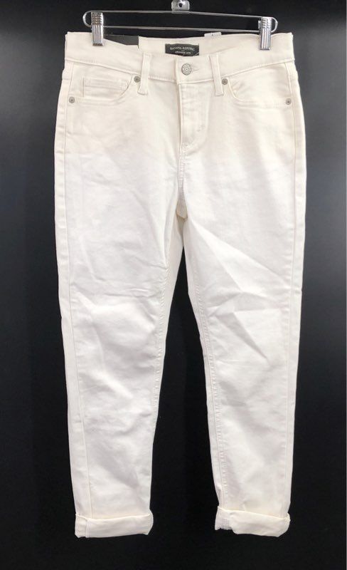 Banana Republic Women's White Girlfriend Jean Stretch Cotton NWT Sz 24/00