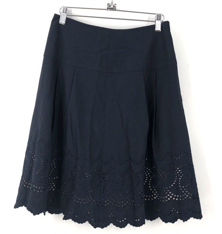 NWT Ann Taylor Women's Black A-Line Skirt - Size 4P