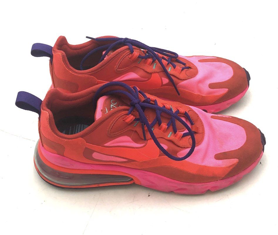 Nike Air Max 270 React Hyper Pink University Red Women's Sneakers Size 9
