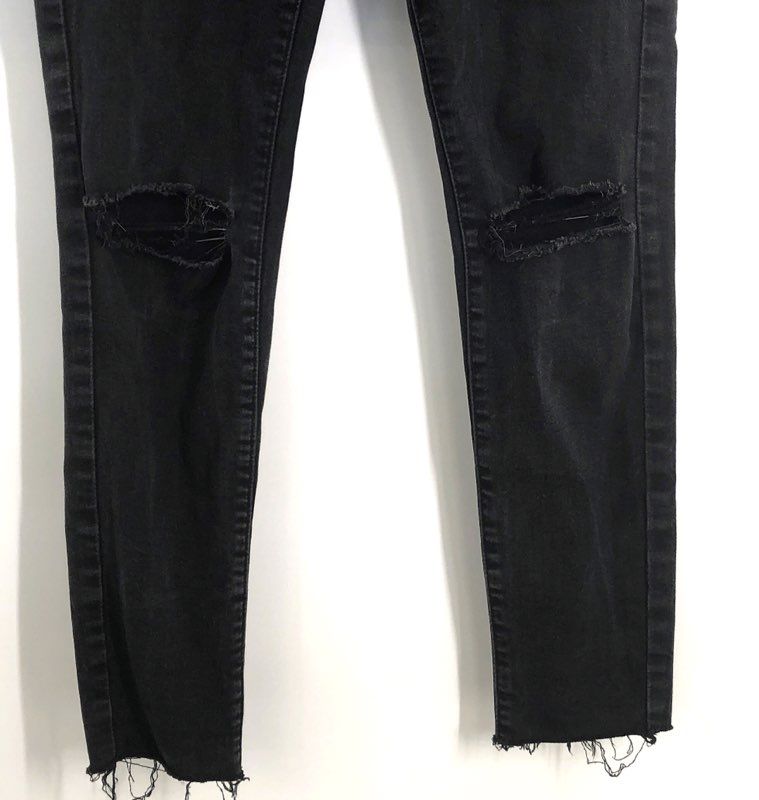 Garage Women's Black High Waist Distressed Ripped Jegging Jeans Sz 05