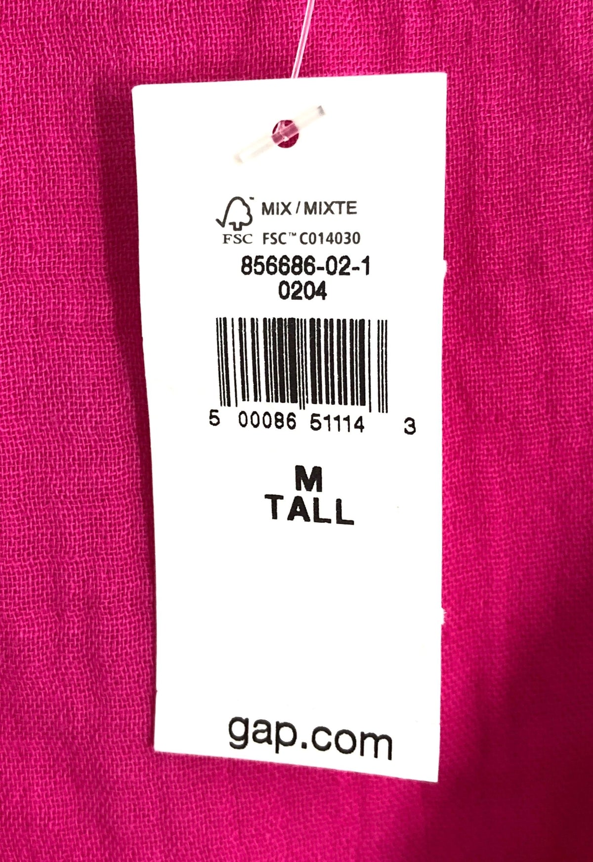 Gap Women's Pink Crinkle Cotton Gauze Tiered V-Neck Mini Dress Sz M Tall NWT