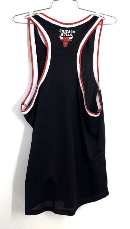 Ultra Game Men's NBA Chicago Bulls Jersey Black Mesh Graphic Sleeveless NWT Sz M