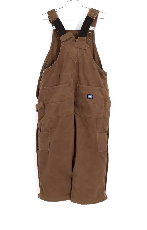 Polar King By Key Men&#39;s Tan Cotton Duck Bib Overall One-Piece - Size SR