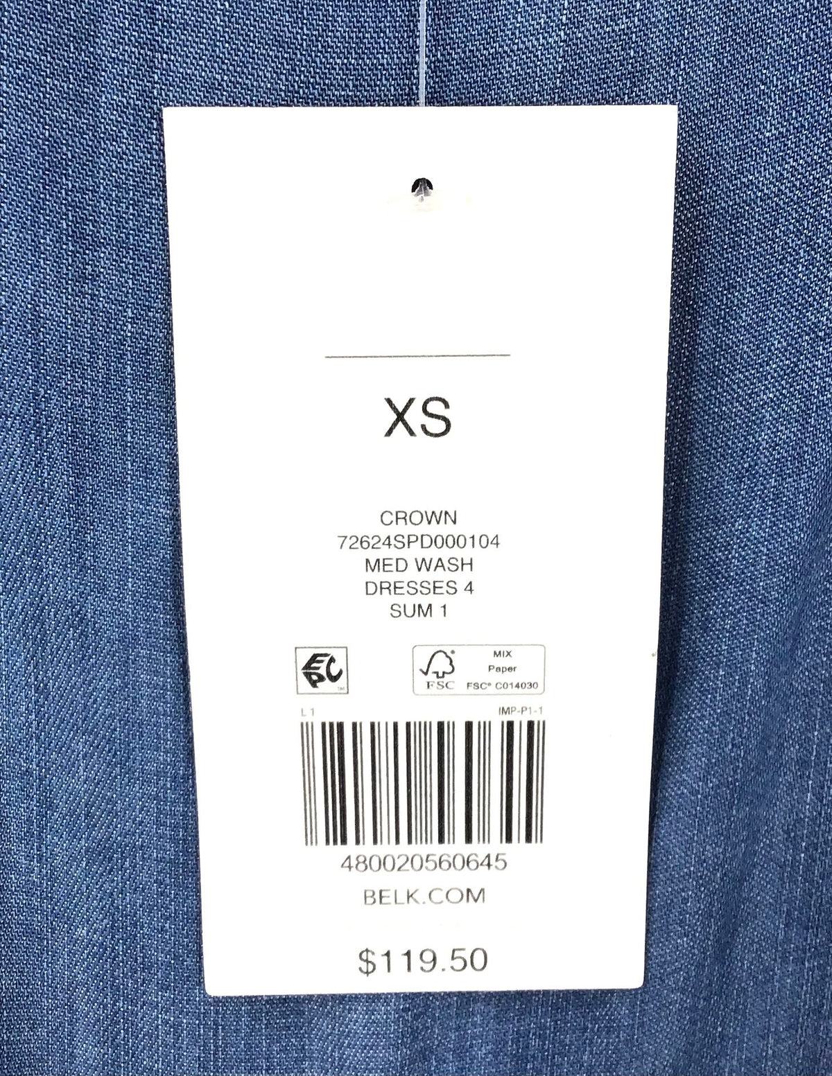 NWT Crown & Ivy Women's Blue Maxi Dress - Size XS