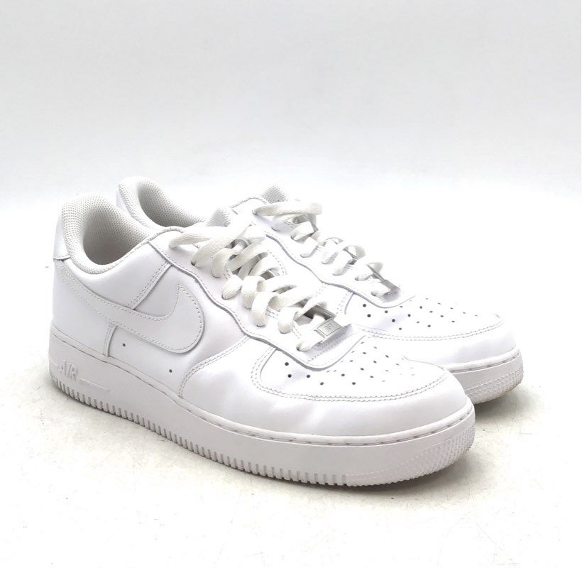 Nike Men&#39;s Air Force 1 &#39;07 White Athletic Shoes - Size 11