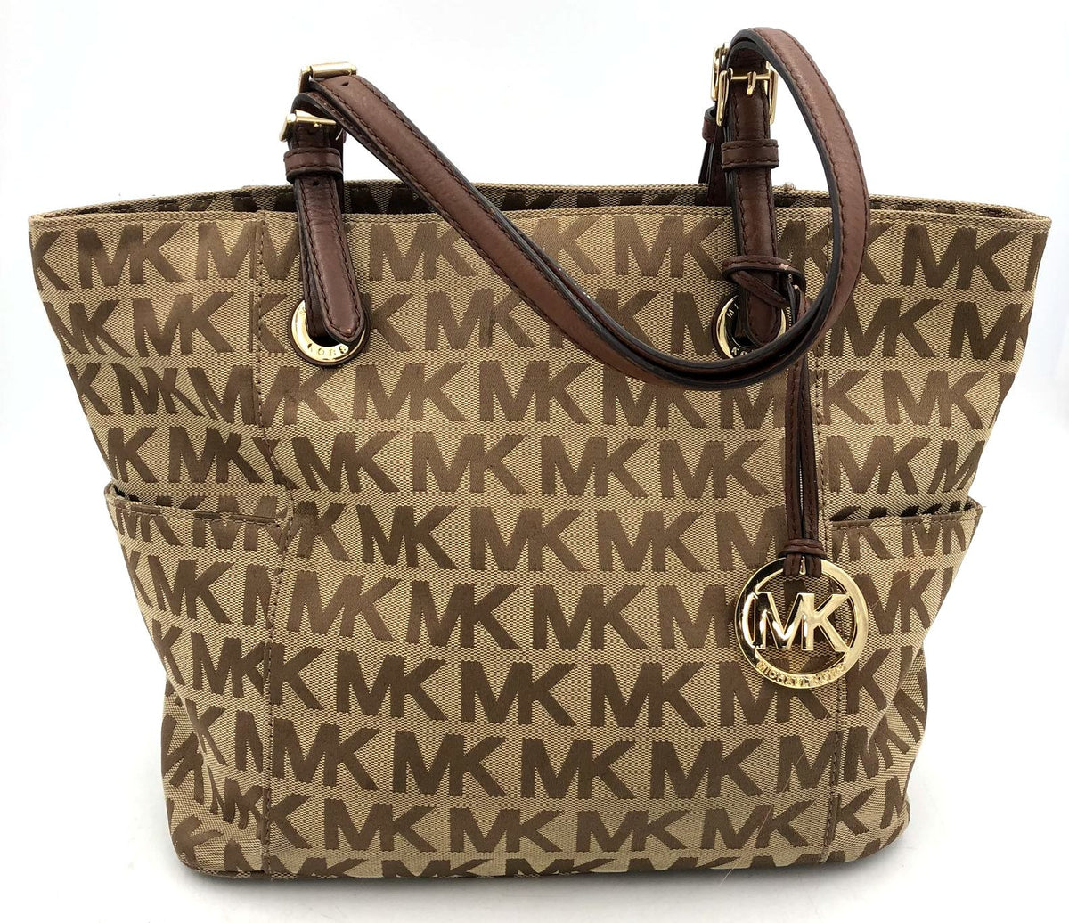 Authentic Michael Kors Tan Luxury Tote Bag - COA Included